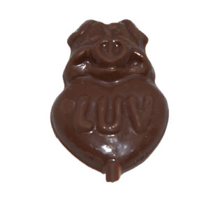 LUV Liebes Schweinchen Lolly Schokolade