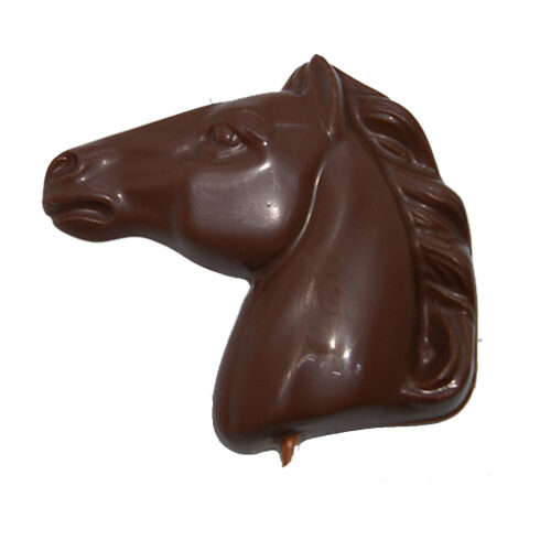 Pferd mit Lolli Schokolade