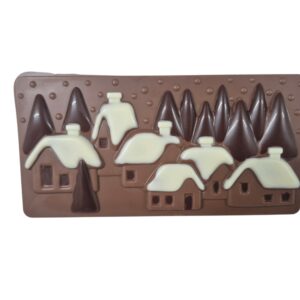 Schokoladentafel Weihnachtsdorf